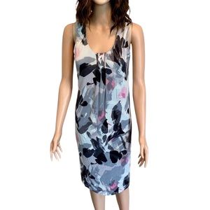 Kristin Davis Gray, Black & Pink Floral Dress